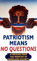 Patriotism means no questions