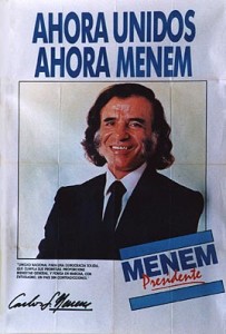 Afiche de Carlos Menem